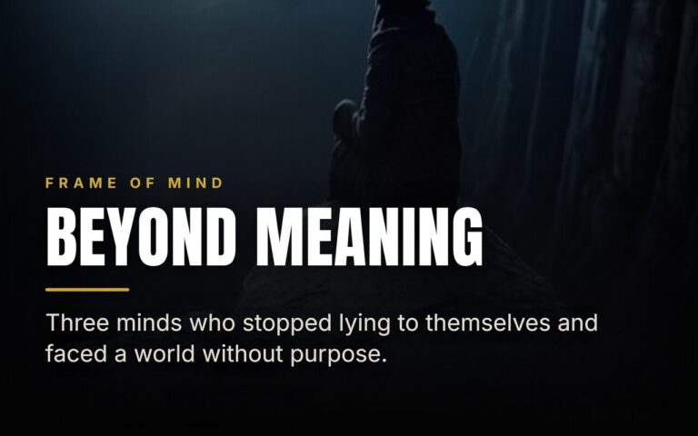Rust Cohle, Justine, and Meursault: When Meaning Runs Out