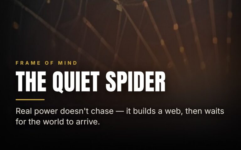 What a Spider’s Web Teaches About Real Power