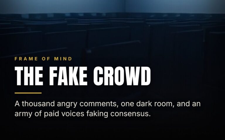 Astroturfing: The Fake Consensus Manufactured Online