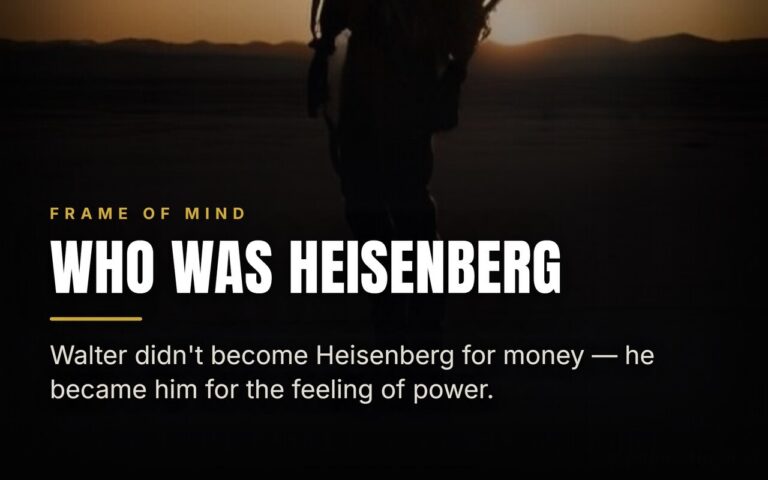 Breaking Bad: Was Heisenberg There All Along?