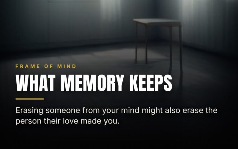 Eternal Sunshine and the Question of What Memory Is For