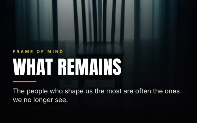The People Who Leave a Mark, Even After They’re Gone