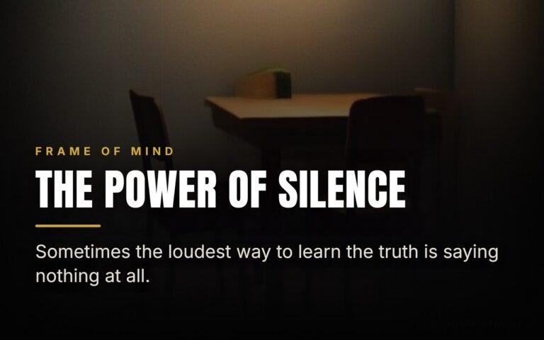 The Psychology of Silence: Why People Talk to Fill It